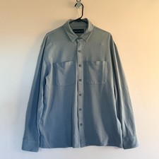 Abercrombie Fitch Super Soft Button Down Work Shirt Green Large L