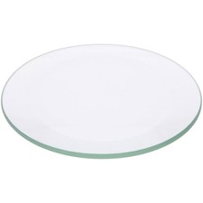 Plymor 3" Round, 5mm Thick Beveled Clear Glass Circle