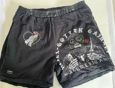 Custom Upcycled Slumerican ''Ill-Gotten Gains'' T-Shirt Shorts Handmade 1-of-1