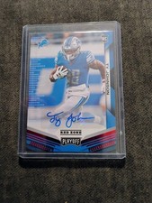 Ty Johnson 2019 Playoff Red Zone Rookie Auto