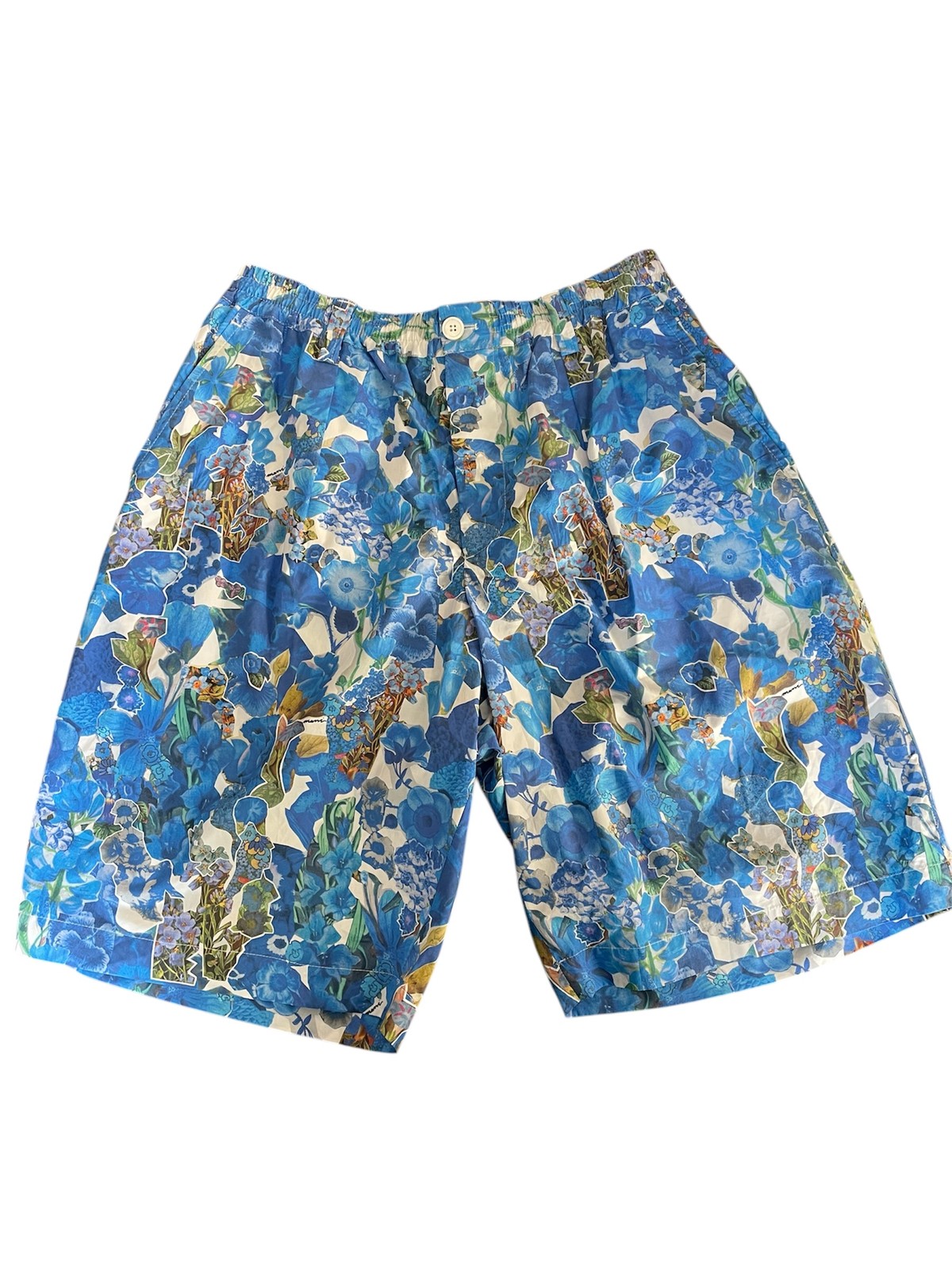 Marni Men Regular fit Athletic Shorts 36 Blue Floral Quick Dry 20590₽