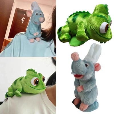 15CM PASCAL SHOULDER PLUSH DOLL Rapunzel Tangled Magnet Magnetic