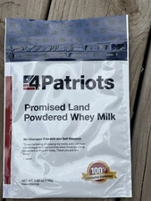 4Patriots Promised Land Powdered Whey Milk Food Supply Survival Food