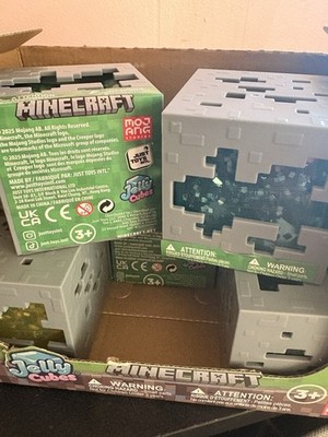 BRAND NEW Minecraft Jelly Cube Squishy Sensory Toy - Random