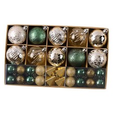 DecorbyHannah St. Patricks Day Christmas Decorations Ornaments,50ct Green Gold