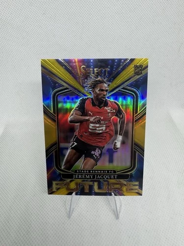 2025-26 Panini Select Ligue 1 Jeremy Jacquet Select Future Gold Prizm RC /10 #14