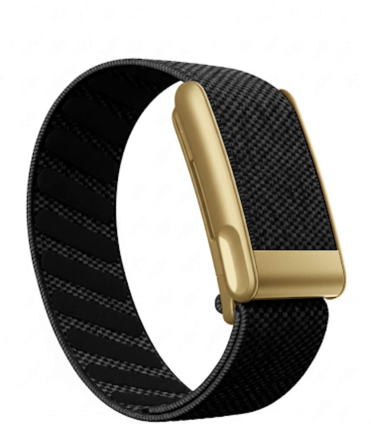 New WHOOP MG Black/Gray Band with Gold Clasp/hook/link/trim. Also Fits Whoop 5.0