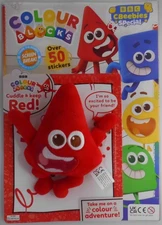 BBC Cbeebies Special magazine #200 2025 Colour Blocks. 50 Stickers + cuddly toy
