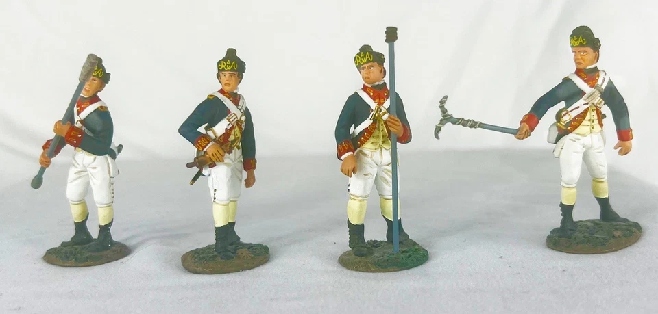 18008 Revolución Americana, Juego de Artillería Británica #1, Cañón de 6 Libras y 4 Tripulantes Foto 2 de 3