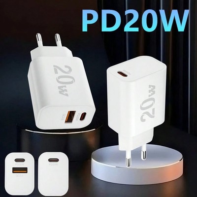 20W USB C Schnellladegerät mit EU Stecker Zuverlässige Stromversorgung Billig24