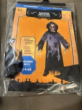 FADE IN AND OUT Little Boys' HAUNTED SKELETON Halloween Costume Size S 4-6 NIP