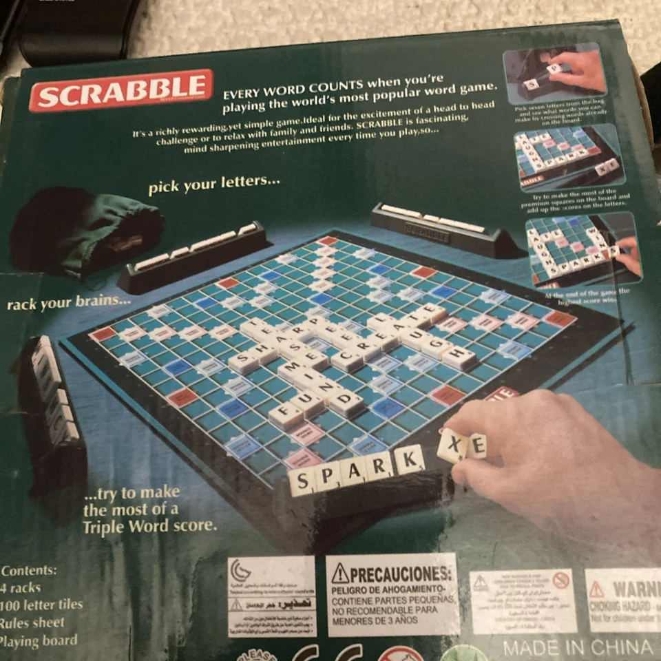 MATTEL SCRABBLE :   UNUSUAL SMALL SET - ENTIRELY COMPLETE & GOOD!     - Image 2 of 4