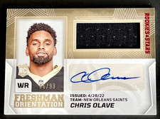 2022 Rookies & Stars Chris Olave /99 Rookie Freshman Orientation Patch AUTO RPA