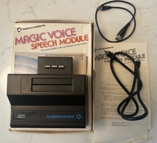 Magic Voice Speech Cartridge for Commodore 64 Vintage Computer RCA Cable TESTED 