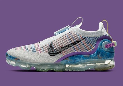 %Size 15 Nike Air Vapormax 2020 FK Platinum CJ6740-001 MEN\'S A 15 Nike Air Vapormax 2020 FK Running Shoe Platinum Multi CJ6740  main image 3