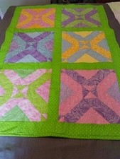 Baby Quilt 44"x30" super Soft Backing