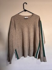 Sandro Paris Wool Woman s Green and White Str...