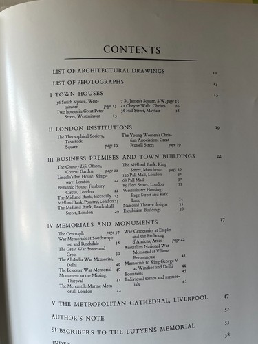 Architecture of Sir Edwin Lutyens Memorial ASG Butler Antique Collectors Club - Picture 21 of 24