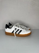 Adidas Grand Court 2.0 Shoes Womens 8.5 White Black Gum Sneakers