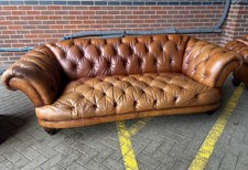 Tetrad Oskar Chesterfield Tan 3/4 Seater Leather Sofa
