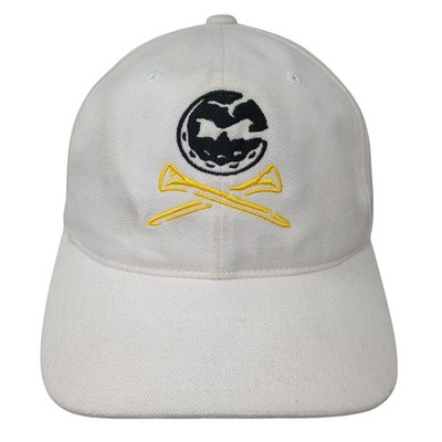 Crushers Strapback Hat White One Size Embroidered The Classics Yupoong