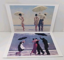 Jack Vettriano Art Prints Vintage Set Mad Dogs The Singing Butler Art Deco 46cm