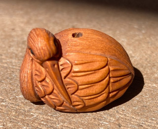 Signed Antique Japanese Carved Netsuke Totem Charm