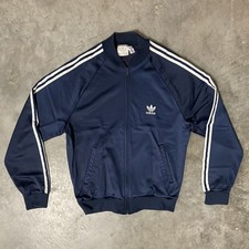 Vintage adidas ATP Track Jacket Dark Blue and White Medium Made in USA