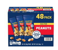 Planters Salted Peanuts 1 oz Single-Serve Packs, 48 Count   Snack Packs