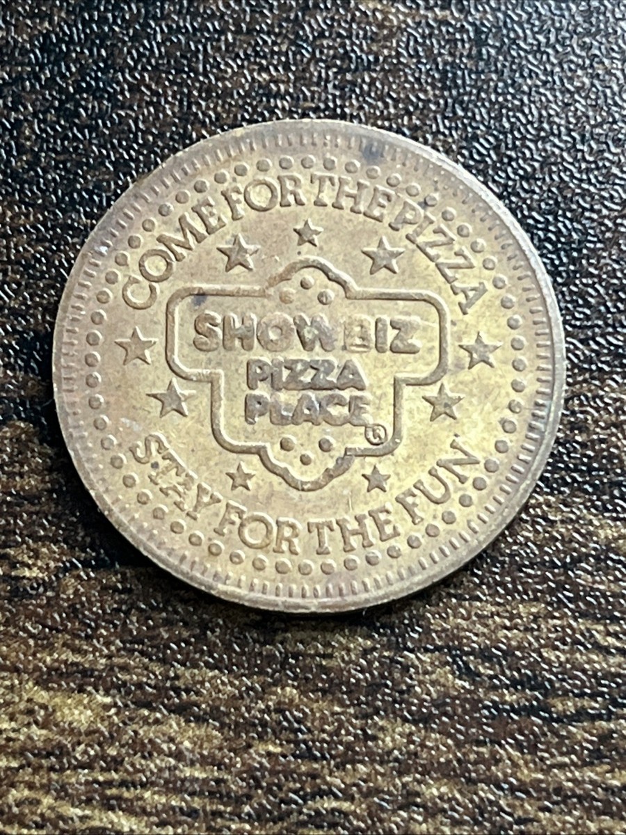 Showbiz Pizza Place 25C Play Value Rare Vintage Token Coin TC4127