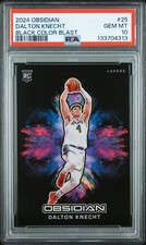 DALTON KNECHT - PSA 10 - 2024-25 Obsidian Basketball - BLACK COLOR BLAST - SSP
