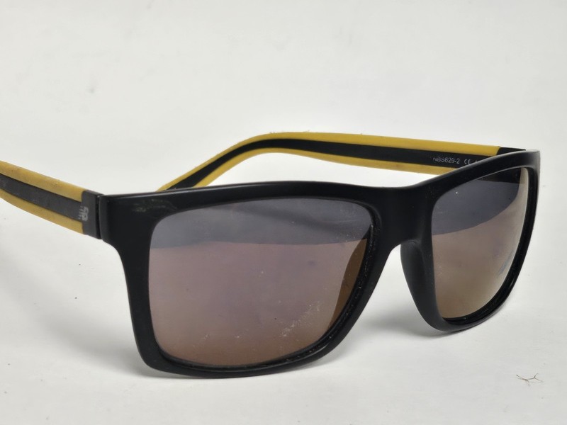 New Balance Black Yellow Sport Striped Racing Stripes Designer Sunglasses 