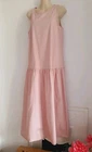 M&S Pink Drop Waist Midi Dress, UK Size 8 New Lagenlook Cotton