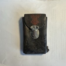 Harley Davidson Folding Knife Case Belt Loop Genuine Leather Made In USA