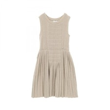 Chanel Cocomark Pleated Dress Women's Clothing Top Ladies