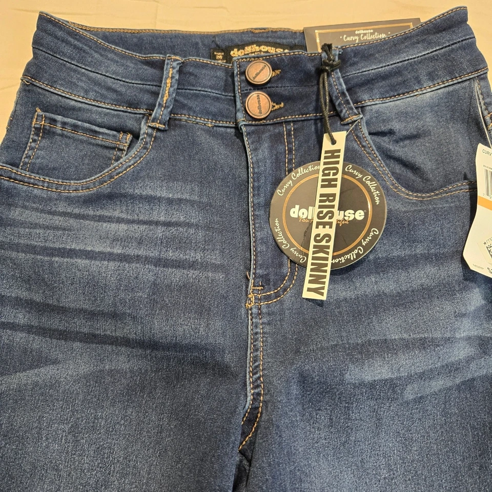 NWT Dollhouse High-rise Skinny Jeans Curvy Collection Girls Sz 7/8 28x29 - Image 2 of 4