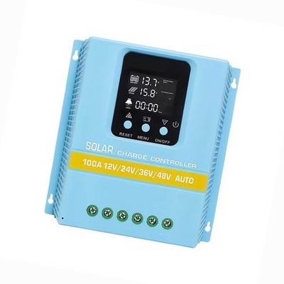 100A für Solarladeregler mit LCD Hintergrundbeleuchtung Bildschirm und 7 Funkti