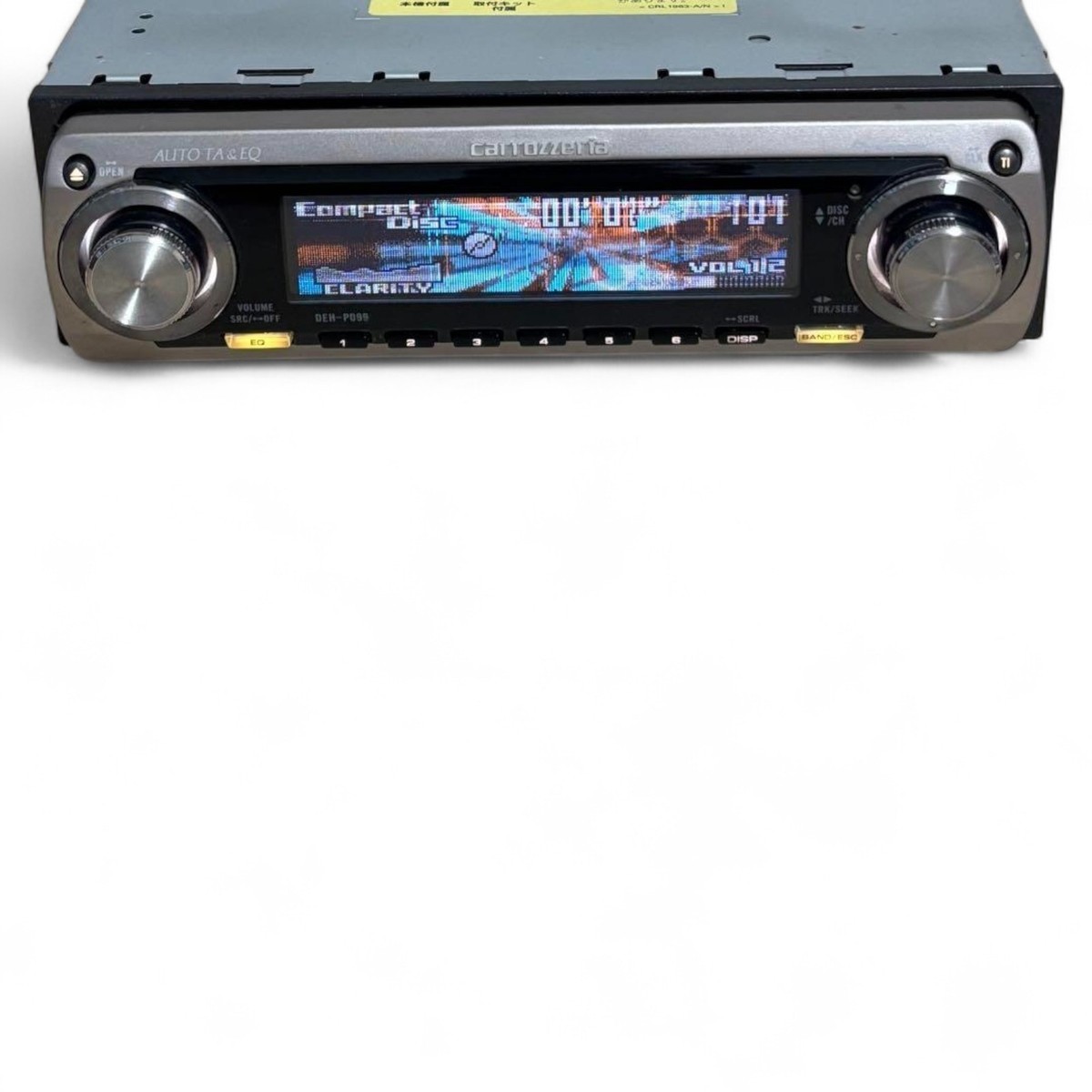 Pioneer Carrozzeria DEH-P099 CD/Tuner DSP Main Unit Remote