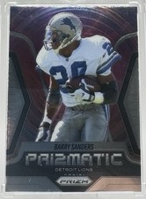 2025 Panini Prizm #19 Barry Sanders Prizmatic - DET Lions | NFL HOF
