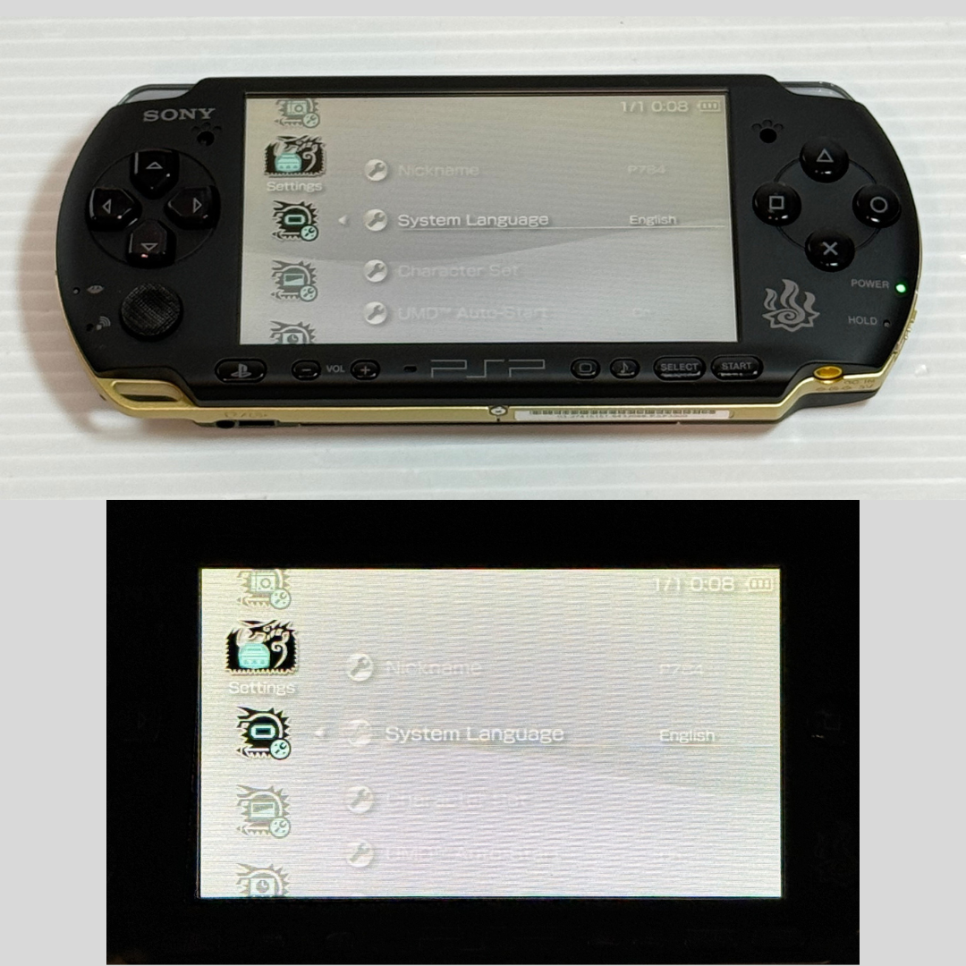 Sony PSP-3000 Console Monster Hunter 3rd Limited Region Free w/etc