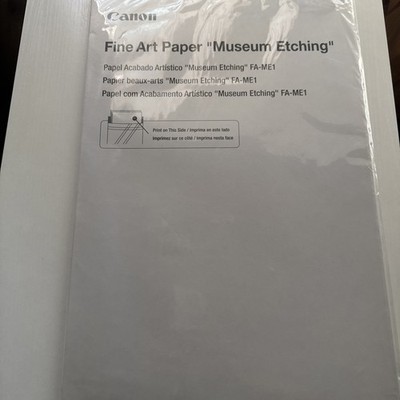 Canon Fine Art Paper ''Museum Etching'' FA-ME1 A3+ NEW W/5 Sheets