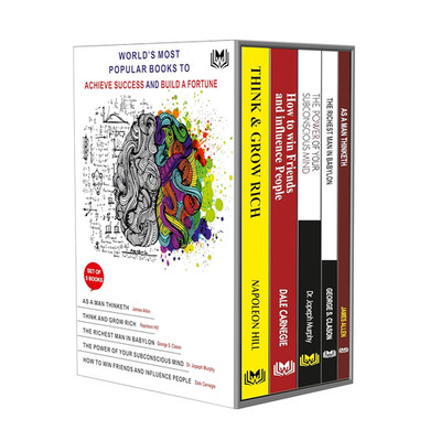 Books for Personal Growth (Set of 5 Books): Think and Grow Rich, How to Win Frie