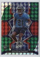 2022 Panini Mosaic Rookies Choice Red and Green Prizm Roger McCreary #381 1d0j