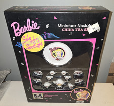 Vtg Barbie Miniature China Tea Set Chilton Toys Nostalgic Solo in the Spotlight