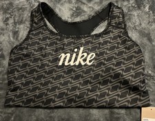1X Nike Dri-FIT Swoosh Icon Clash DQ5123-010 Sports Bra Non Padded