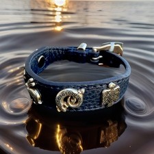 Brighton Bracelet Desert Friends Bandit Blue Leather NWT