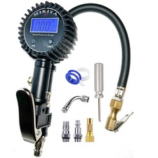 Digital Tire Pressure Gauge with Inflator, 250 PSI,Heavy Duty Air Compressor Acc