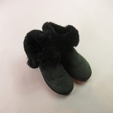 UGG Australia Womens Classic Mini II Suede Sheepskin Boots Dark Green US 8 EU 39