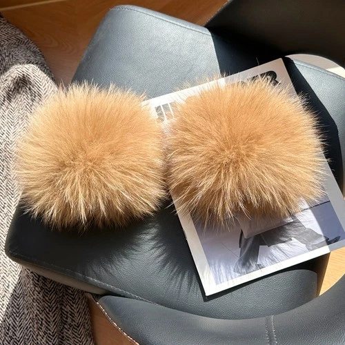 Un par de puños de piel de zorro real para mujer pulsera de invierno muñeca puños de piel guantes mangas - Imagen 17 de 20