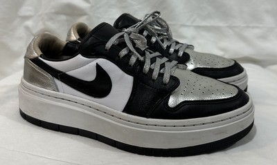 Nike Air Jordan 1 Elevate Low SE Metallic Silver Toe DQ8561-001 Womens Size 9.5